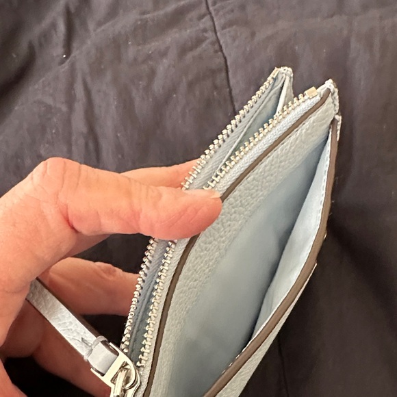 Tory Burch Light Blue Leather Wallet - Picture 5 of 5